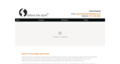 Desktop Screenshot of beforethestork.info