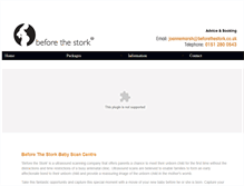 Tablet Screenshot of beforethestork.info